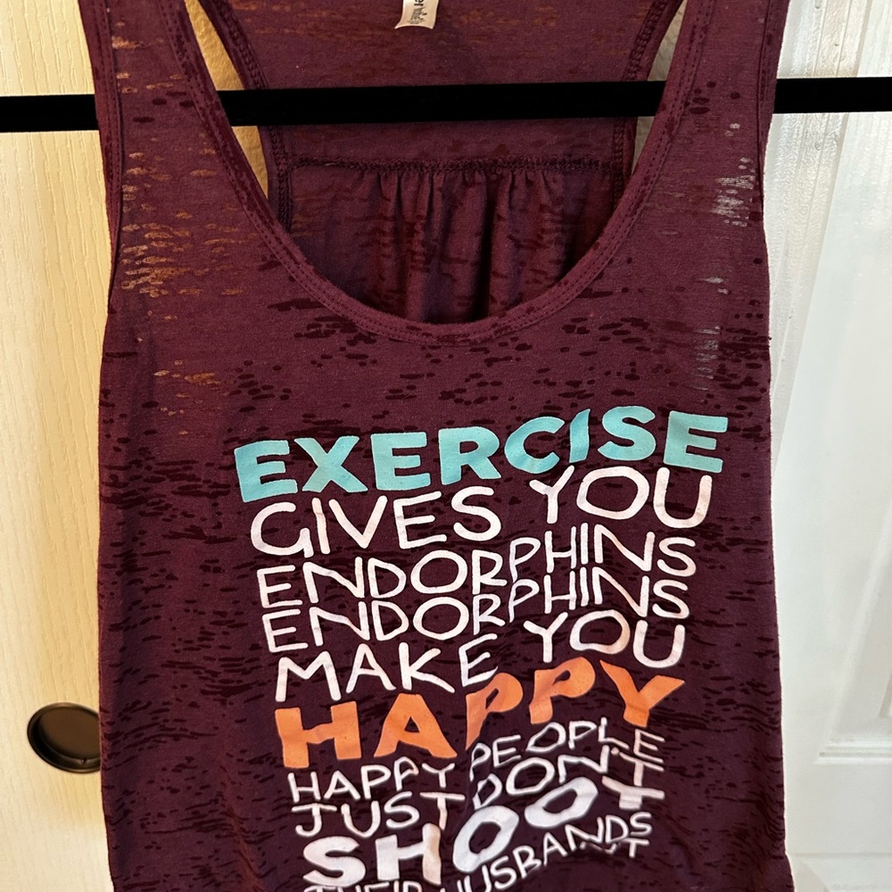 Women's Purple Graphic Tank Top NWOT Medium